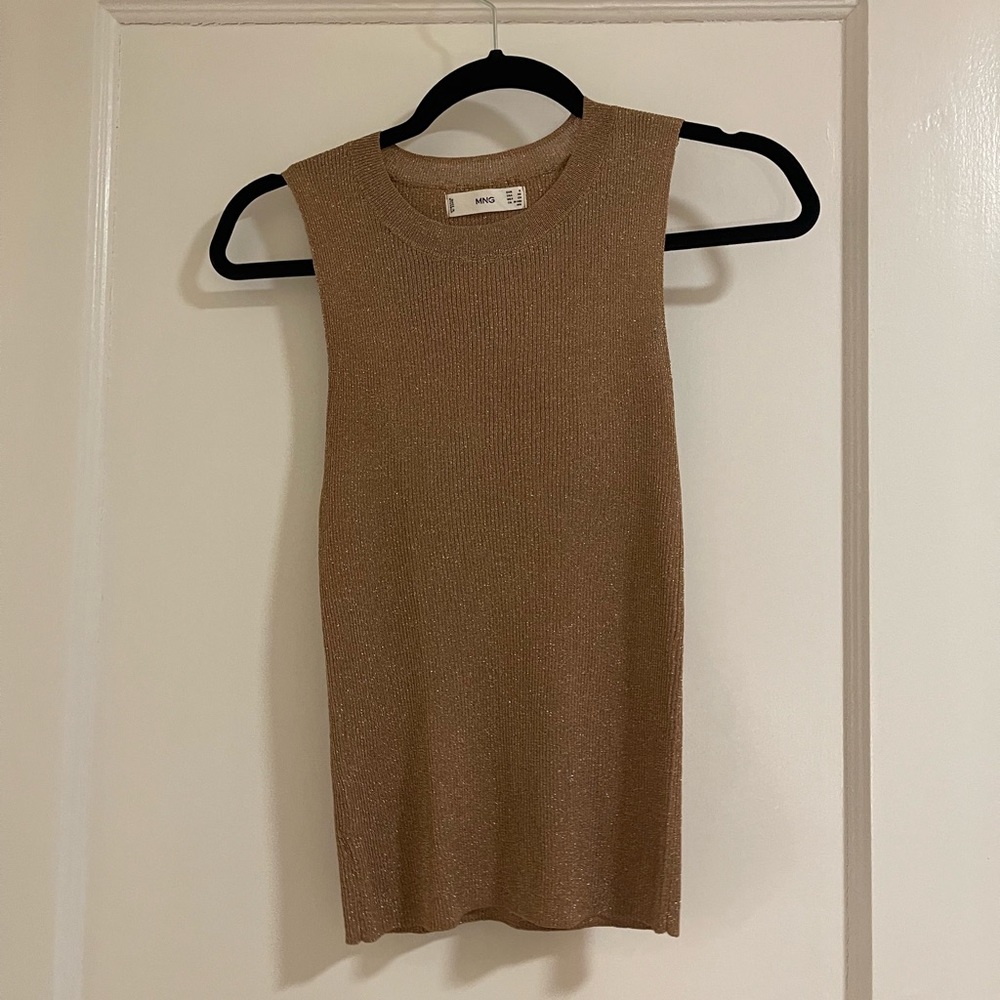 Mango Gold Thread Tank Top